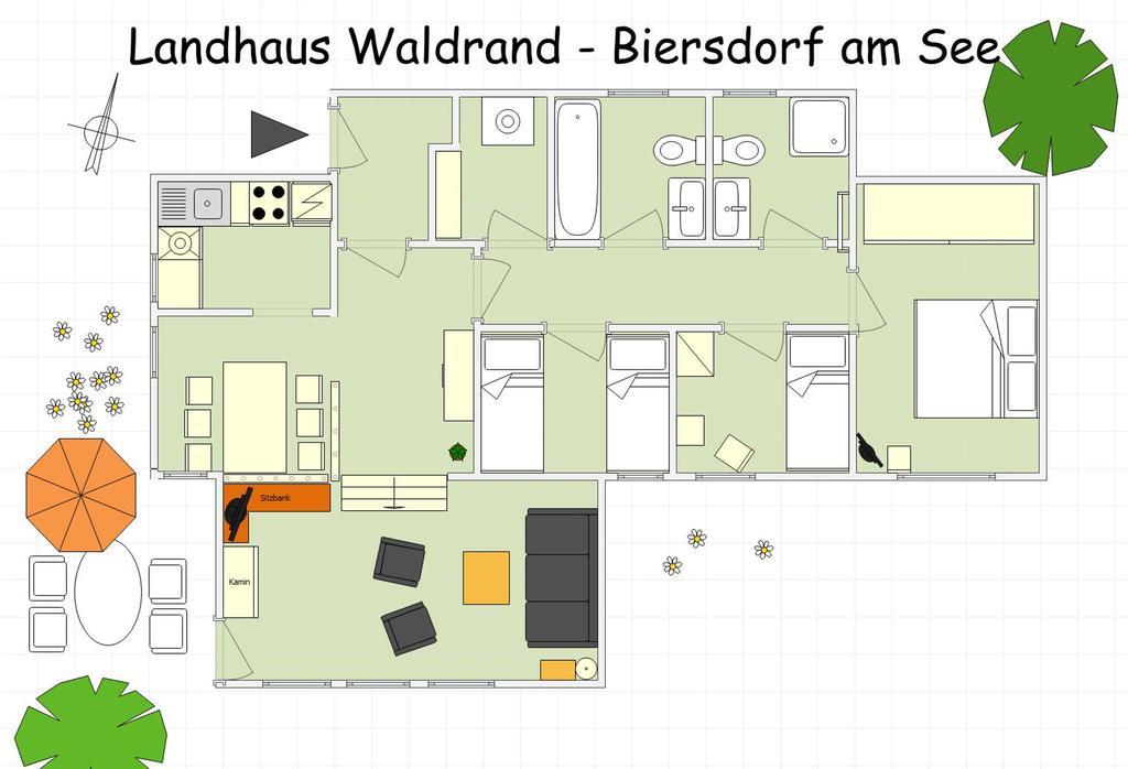 Biersdorf Landhaus Waldrand מראה חיצוני תמונה